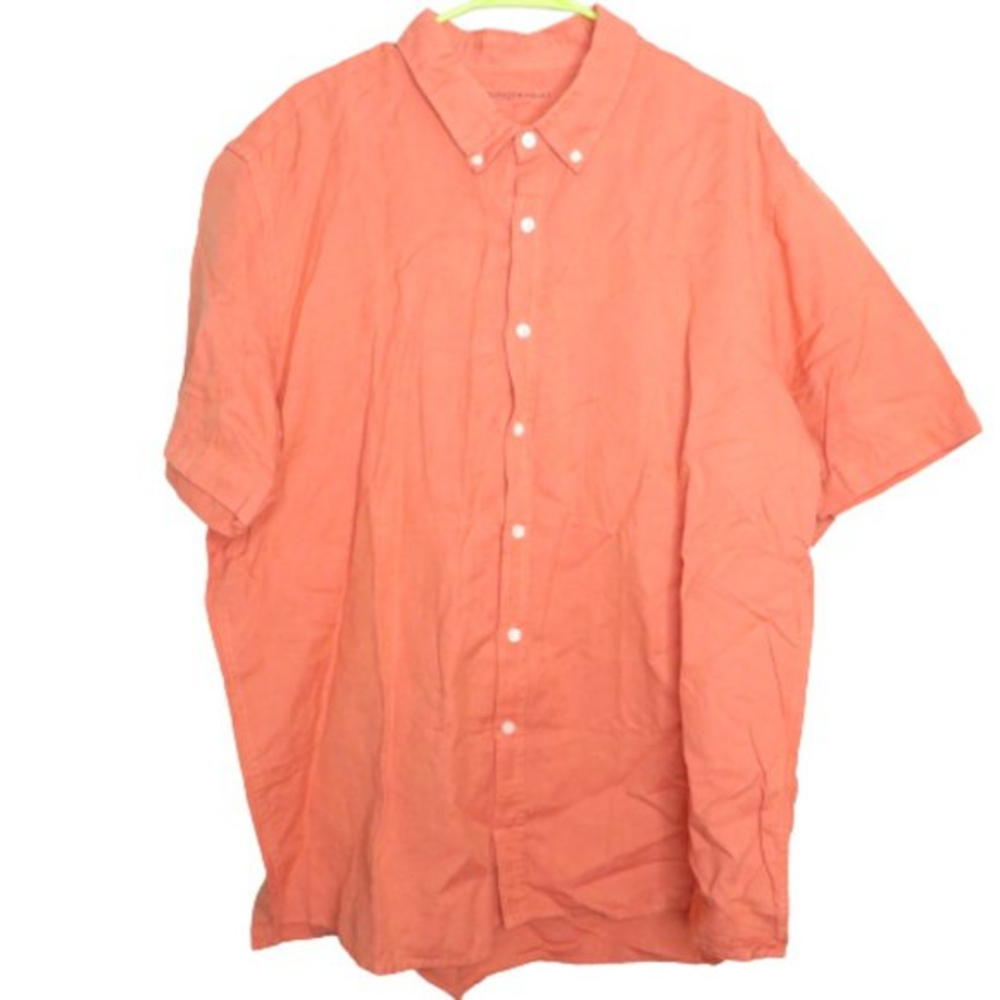 Adolfo Dominguez linen blend button front shirt‎